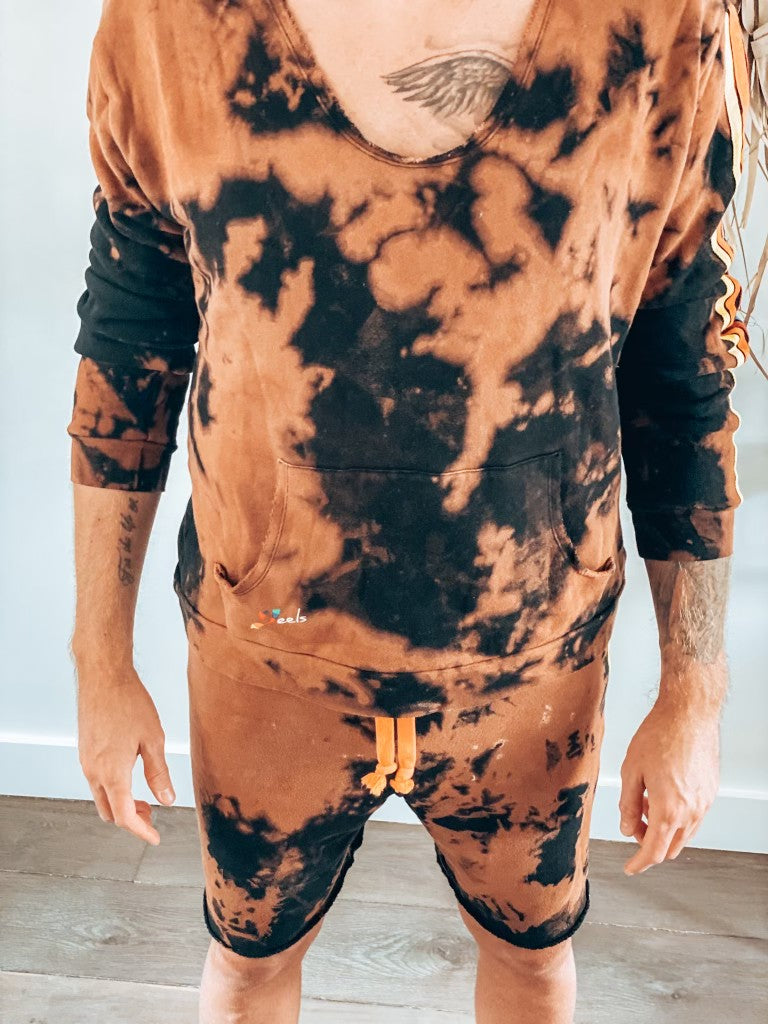 Sweat Col Ouvert Tie & Dye Unisexe