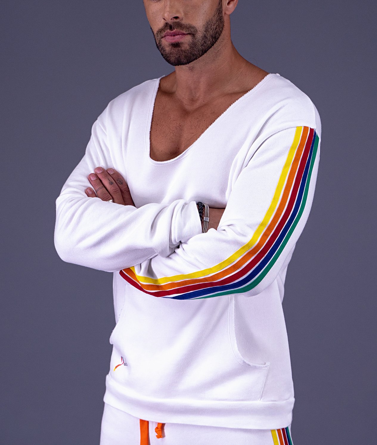 Sweat Col Ouvert Unisexe